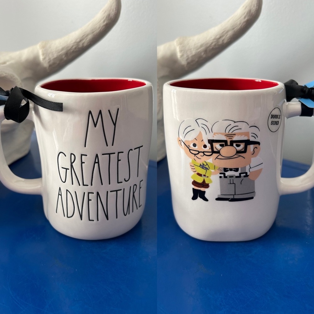 Rae Dunn Disney Pixar Up Carl and Ellie My Greatest Adventure Mug